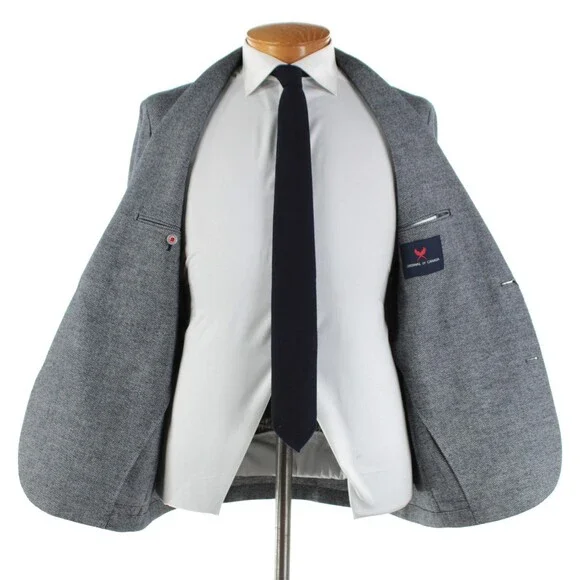 Cardinal of Canada NWT Cotton Blend Sport Coat Size 40R US In Blue & White